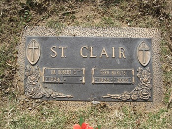 St. Clair, Dr. Robert Carroll gravesite