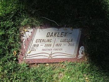 Oakley, Luella gravesite