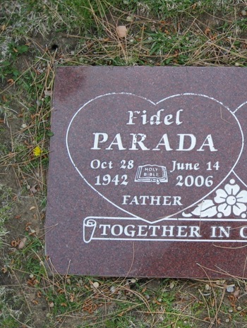 Parada, Fidel gravesite