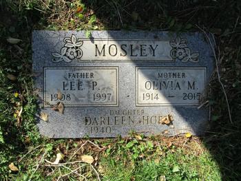 Mosley, Lee P. gravesite