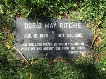 Ritchie,   Doris May gravesite