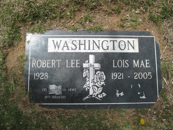 Washington, Robert Lee gravesite