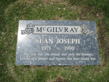 McGilvray,   Sean Joseph gravesite