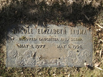 Inuma, Nicole Elizabeth gravesite