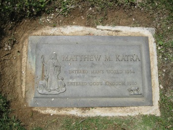 Katra, Matthew Mark gravesite