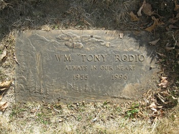 Rodio, William Anthony ('Tony') gravesite