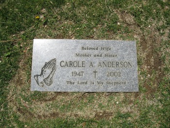 Anderson, Carole Sheesley gravesite