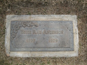 Anderson,   Besse Rae gravesite