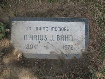 Bahn,   Marius J. gravesite