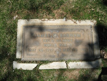 Barnum, James Oscar gravesite
