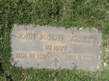 Barrett,   John Joseph gravesite
