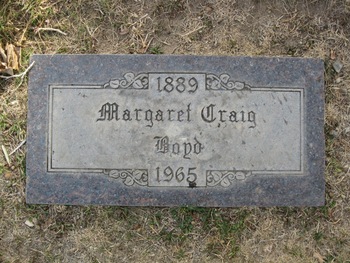 Boyd,   Margaret Craig gravesite