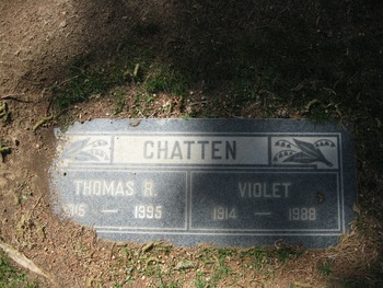 Chatten, Violet gravesite