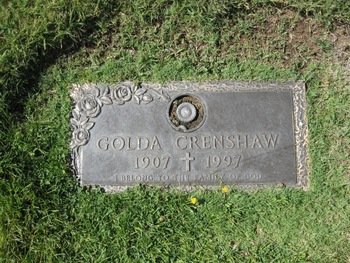 Crenshaw, Golda gravesite