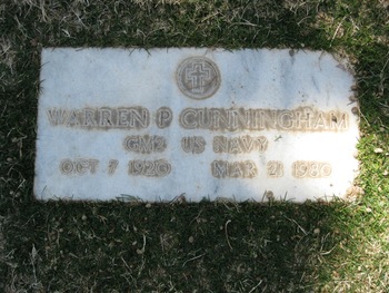 Cunningham, Warren Percy gravesite