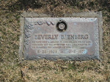 Enberg,   Beverly Blanche gravesite