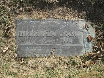 Enberg,   Martha Jane gravesite