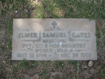 Gates, Elmer Samuel gravesite