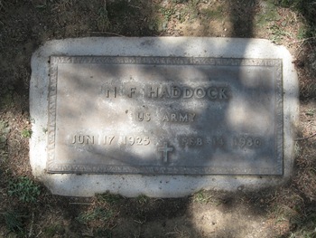 Haddock, Jr.  Noah Fort gravesite
