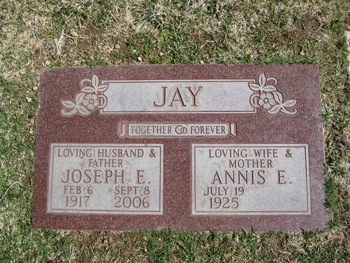 Jay,   Joseph Elmo gravesite