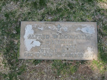 Johnson,   Alfred William ('Billy') gravesite