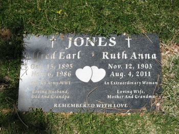 Jones, Ruth Anna gravesite