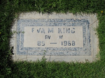 King, Eva M. gravesite