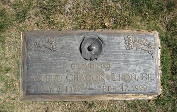 Leon, Albert Chacon gravesite