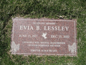 Lessley,   Evia B. gravesite