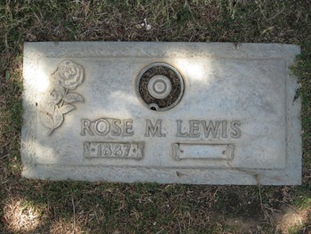 Lewis,   Rose M. gravesite