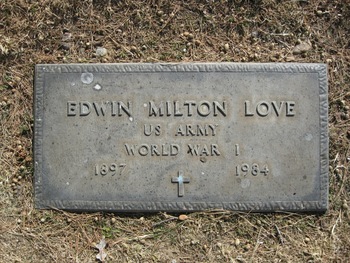 Love, Edwin Milton gravesite