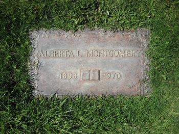 Montgomery, Alberta L. gravesite