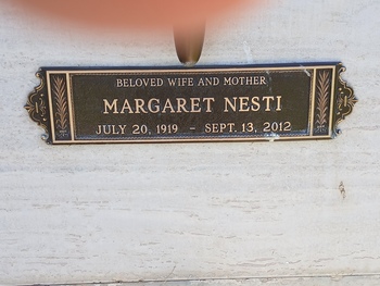 Nesti, Margaret gravesite