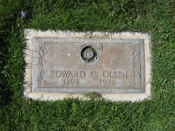 Olsen, Edward Christian gravesite