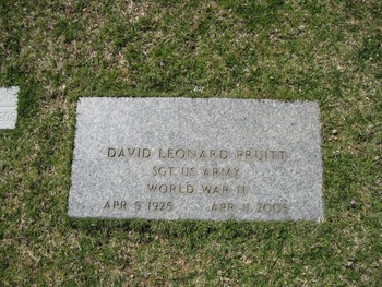 Pruitt, David Leonard gravesite