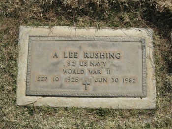 Rushing,   Aubria Lee gravesite