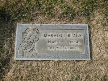Black,   Maralou gravesite