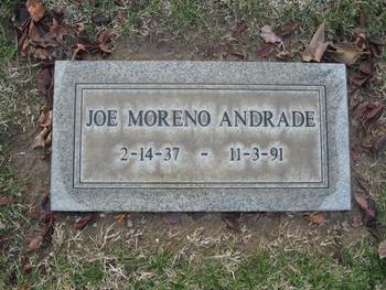 Andrade,   Joe Moreno gravesite