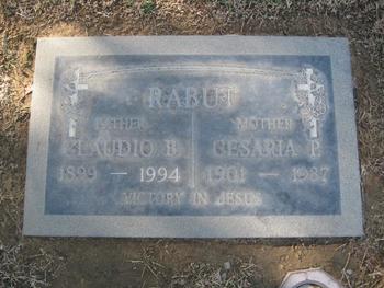 Rabut, Claudio Baliola gravesite