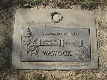 Wawock, Albert Nelson gravesite