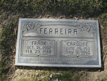 Ferreira,   Frank gravesite