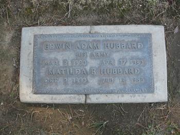 Hubbard, Edwin Adam gravesite