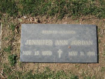 Jordan,   Jennifer Ann gravesite