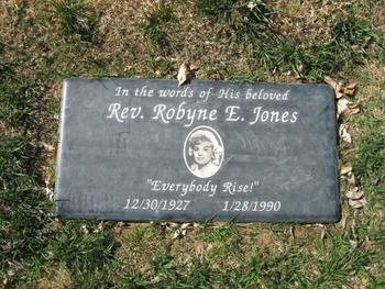 Jones,  Rev. Robyne Ellen gravesite