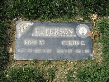 Peterson,   Rose M. gravesite