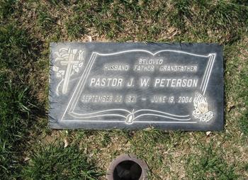 Peterson,   Joseph W. gravesite