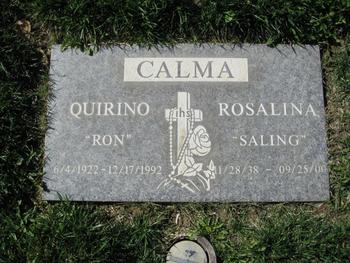 Calma, Rosalina ('Saling') gravesite