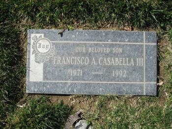 Casabella, III  Francisco A. gravesite