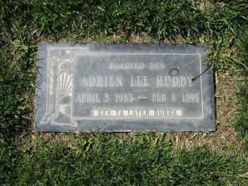 Huddy,   Adrien Lee gravesite