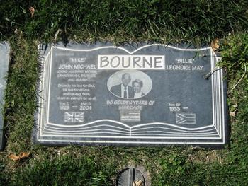Bourne,   John Michael ('Mike') gravesite